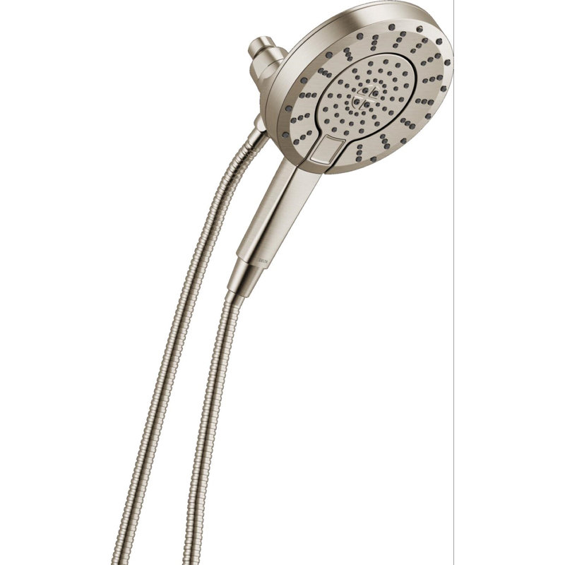 5-Setting In2ition 2-in-1 Dual Shower Head with Handheld High Pressure ProClean Spray 2.5 GPM Stainless, Stainless