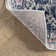 Misi Vintage Medallion Power Loom Blue Rug