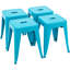 Ensemble de 4 tabourets de comptoir en métal de 18 pouces, ensemble de 4 tabourets de classe empilables, chaises de salle à manger en métal sans dossier pour l'intérieur et l'extérieur (ensemble de 4)-875976472-898822035