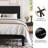 Velvet Upholstered Platform Bed With Headboard & Wooden Slats-164094164-164094167