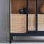 Buffet en bois massif noir