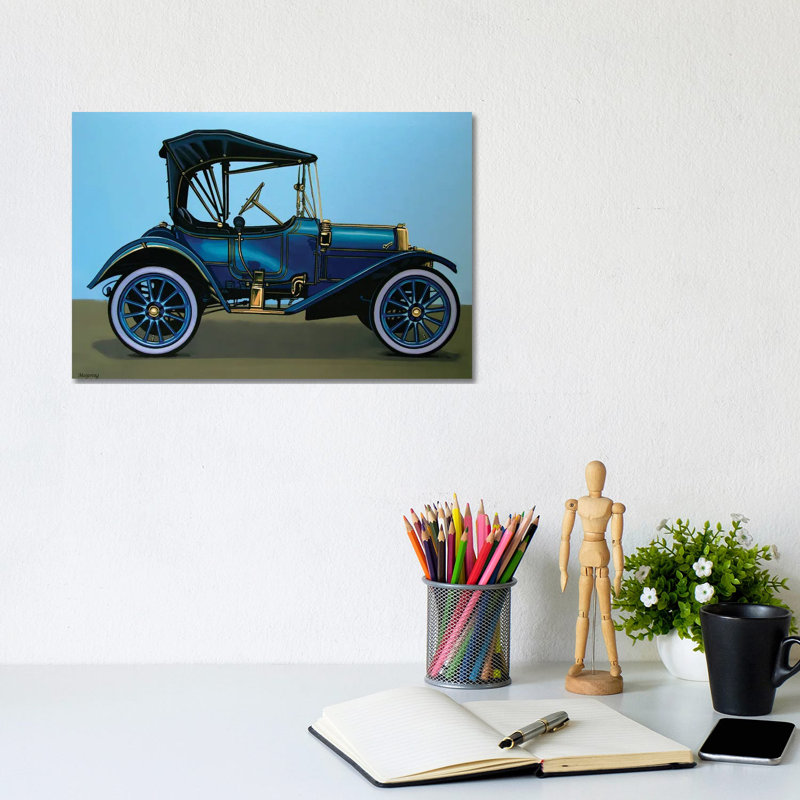 Lonely Yellow On The Field by Glauco Meneghelli - Wrapped Canvas Gallery-Wrapped Canvas Giclée
