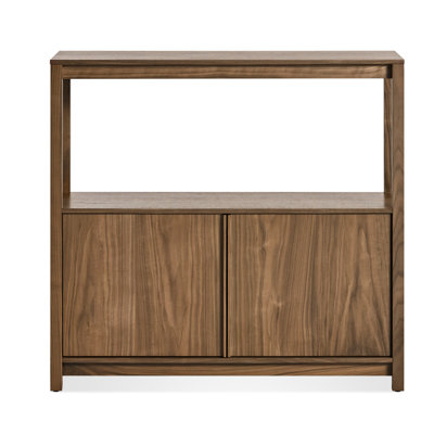 Open Plan Solid Wood Etagere Bookcase