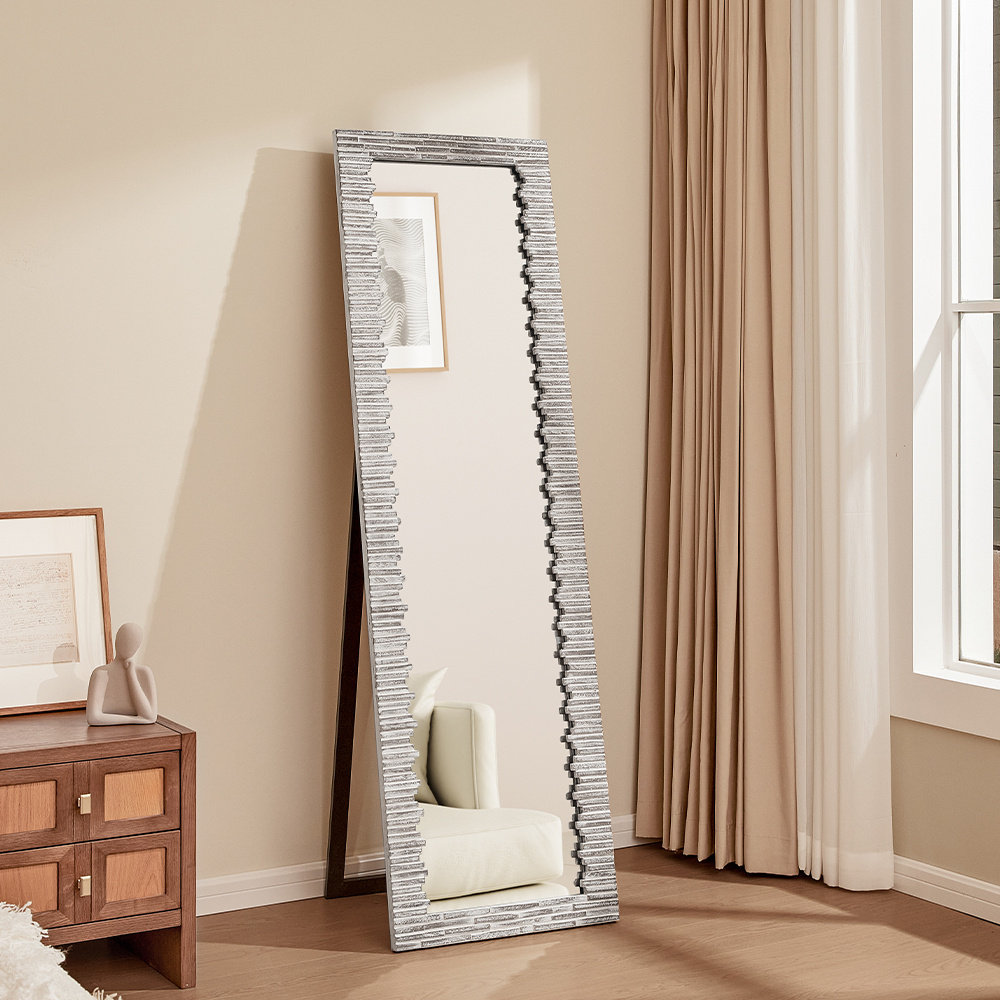 Milbourn Rectangle Solid Wood Floor Mirror
