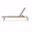 Ensemble de 2 chaises longues d'extérieur, aluminium