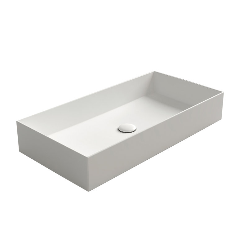 Grand lavabo vasque rectangulaire encastré 31 "Britannia