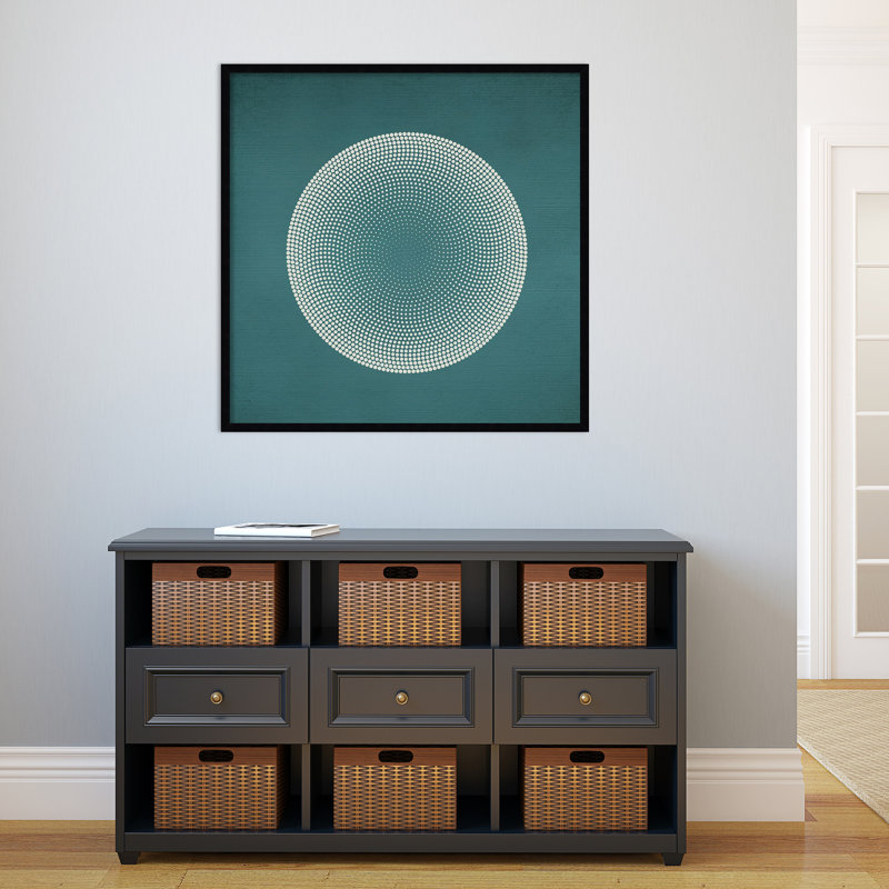 Circles by Incado, 33" H x 33" W x 1" D, Black