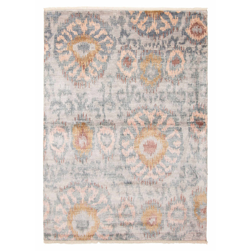 Tapis unique gris héritage 5 pi 5 po x 7 pi 8 po One Of A Kind