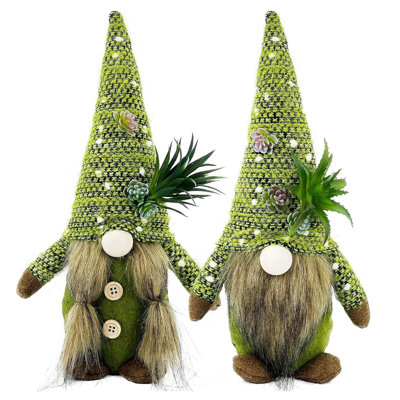 Plush Gnomes ,cute Unique One-of-a-kind Good Luck Ornament, Home Indoor Office Table Party Decoration
