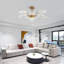 10 - Light Dimmable Sputnik LED Chandelier with Remote Control Included