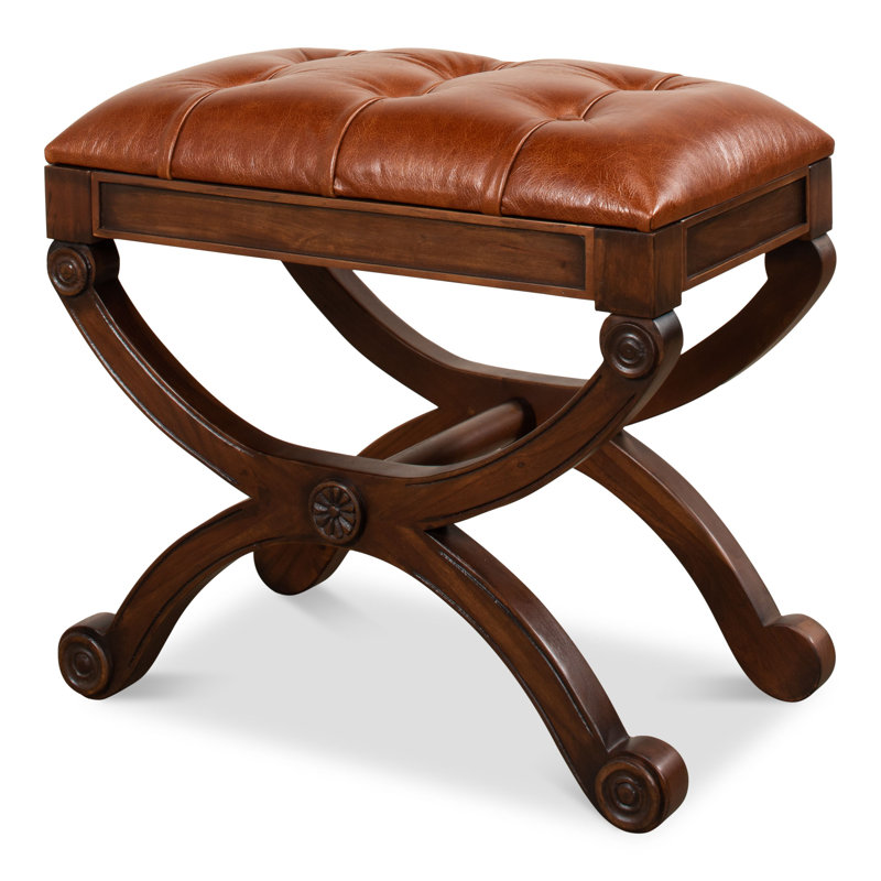Empire Solid Wood Accent Stool