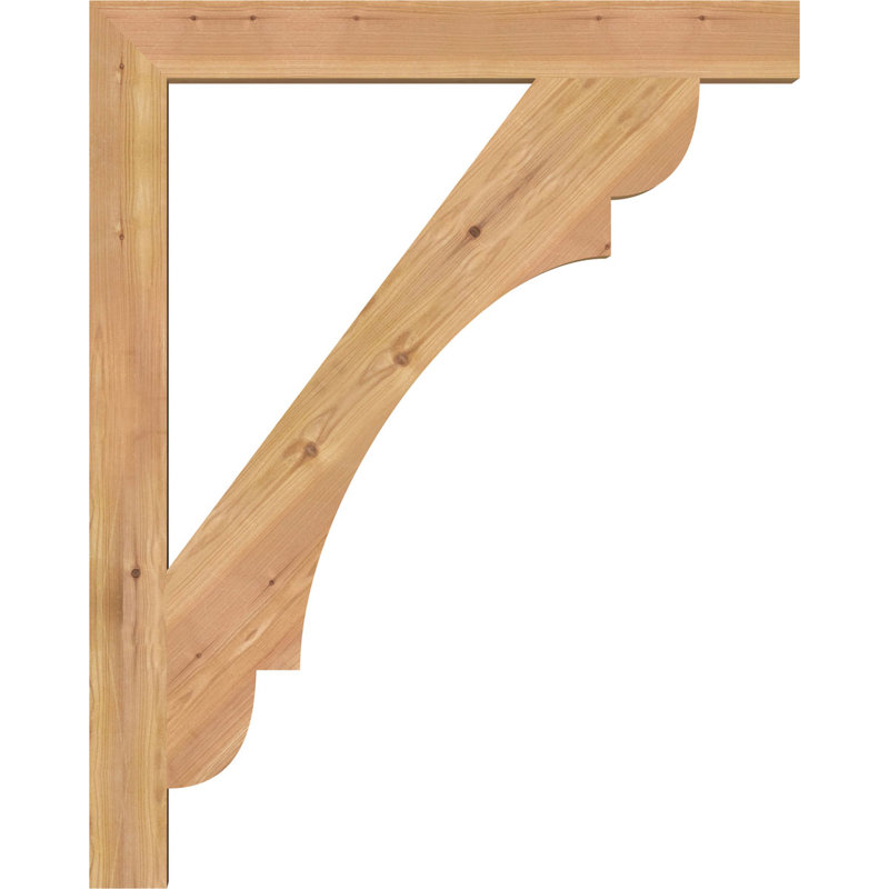 Support de bloc olympique, H 40 po x P 32 po, Cèdre rouge de l'Ouest de l 3 1/2 po (lisse)