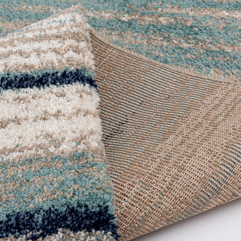 Gorney Washable Abstract Indoor Rug, Rectangle 5' x 7'3"