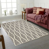 5''3" X 7''3" Essaouira Ivory And Grey Patterned