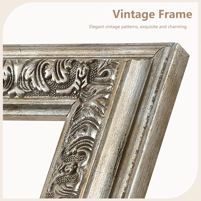 Cadre photo pour dessus de table ou mural, Argent, 1, 11 po x 14 po