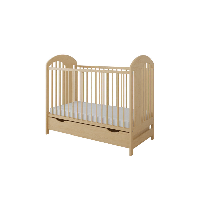 Tonquin Cot Bed, No Drawer, Brown