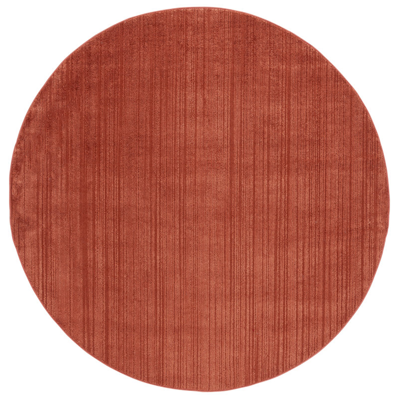 Faidra Performance Solid Color Rug, Round 6'7"
