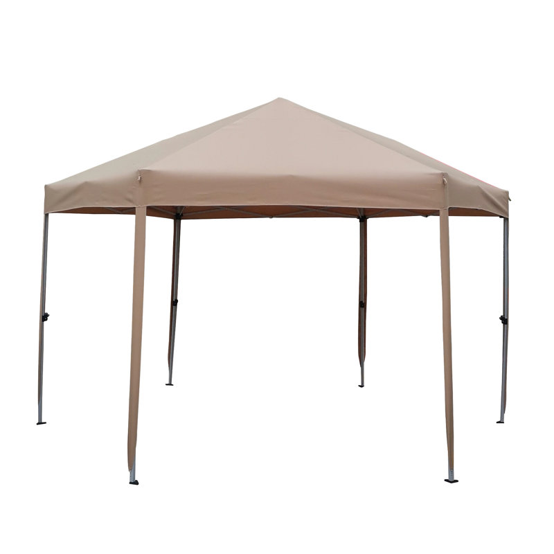 13 pi. L 13 pi. P X 9,2 pi Abri de jardin pour tente de jardin, Brun