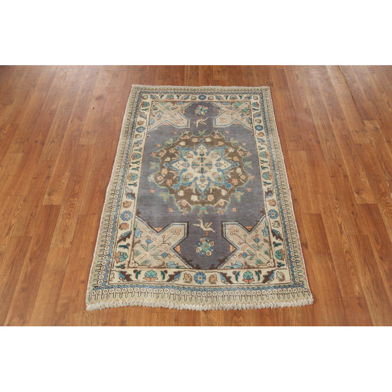 Geometric Wool Traditional Rug 3x4