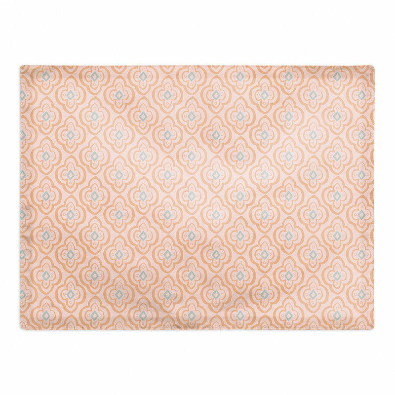 Napperon en coton 14 po, Rose