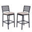 Tabourets de bar avec coussin Soline