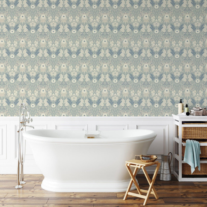 Wild Meadow - Wallpaper, Linen Stone, Peel & Stick