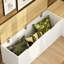 160cm L-Shaped Corner Storage Bench - Reversible Dining Nook & Shoe Bench with 4 Compartments - White & Natural