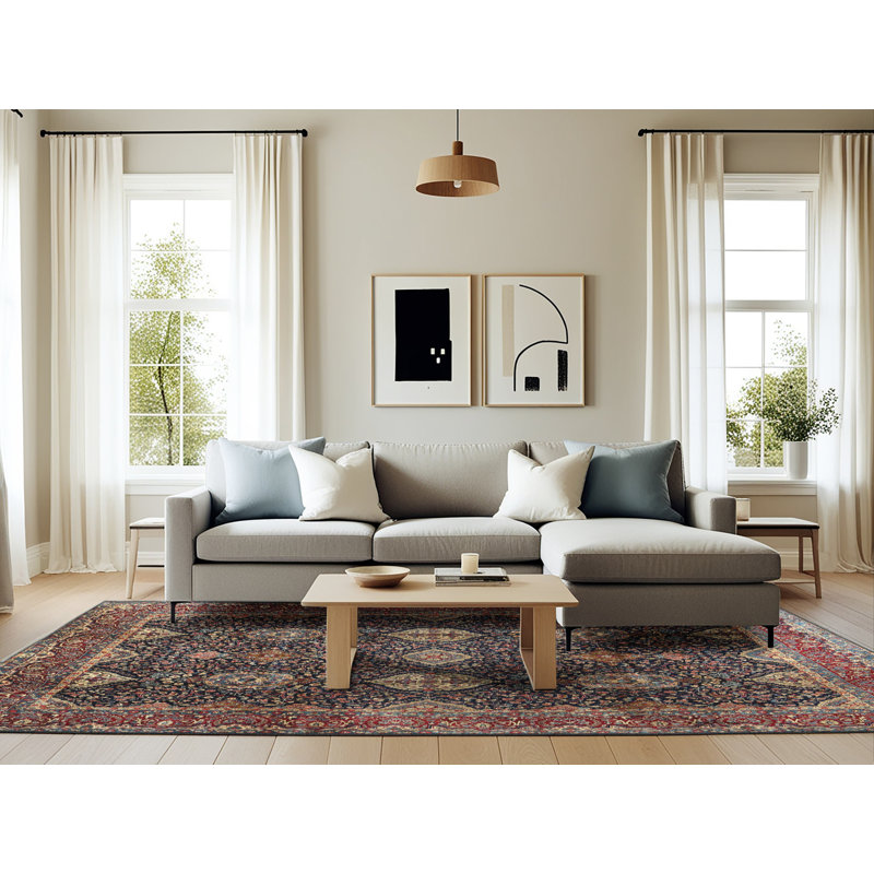 Harriet Oriental Indoor Rug, Rectangle 6' x 9'
