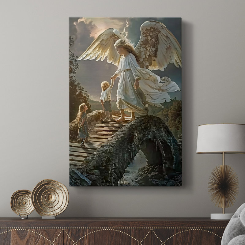 Série Religious CDXLVI - Toile tendue avec châssis de qualité supérieure - Prêt à être accroché, H 18 po x l 12 po