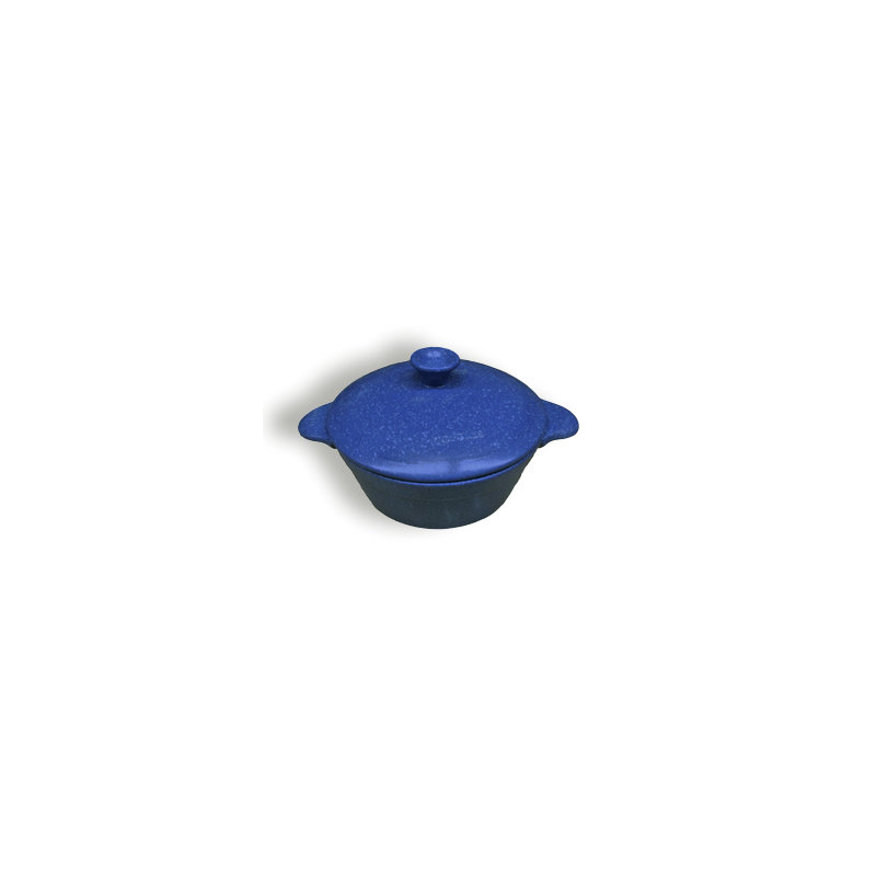 Symple Stuff Round, Blue Stone, 9.5cm H x 23cm W x 23cm D