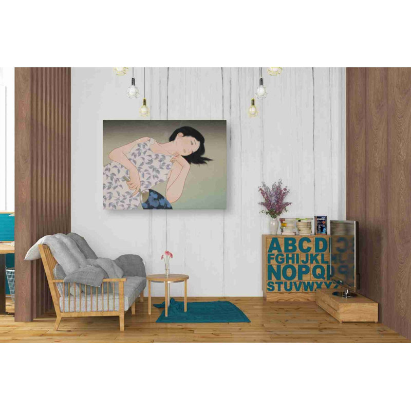 «Luka Evening Cicada» sur toile par Sai Tamiya, H 26 po x l 34 po x P 1,5 po