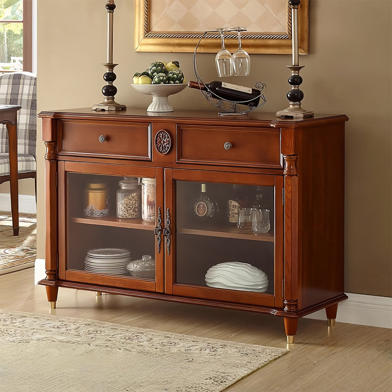 Buffet American American, H 34,25 po x l 43,3 po x P 17,32 po