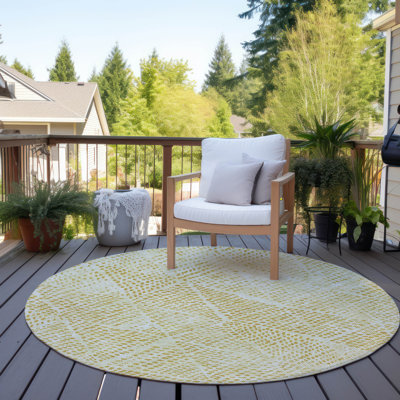 Jurnee Washable Geometric Indoor / Outdoor Rug