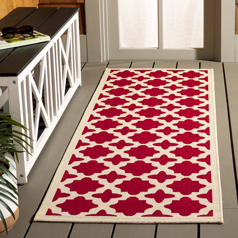 Herefordshire Performance Geometric Indoor/Outdoor Area Rug, Runner 2'3" x 6'7"