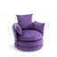 Upholstered Swivel Barrel Chair-1729032301