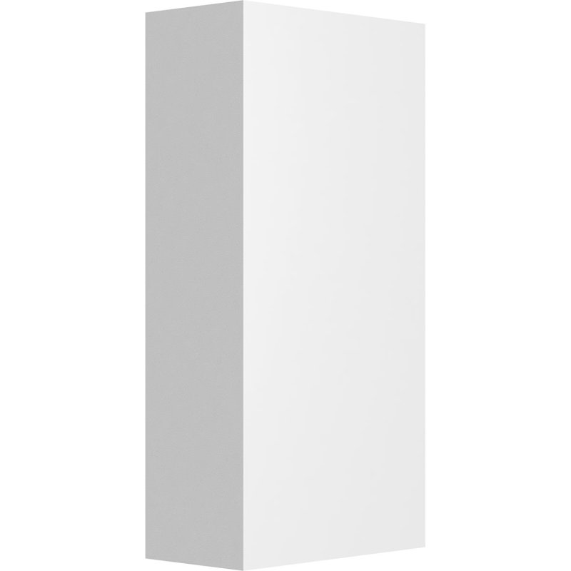 2"W x 4"H x 1"P Standard Foster Plinth Block with Square Edge, 4" H x 2" W x 1" D