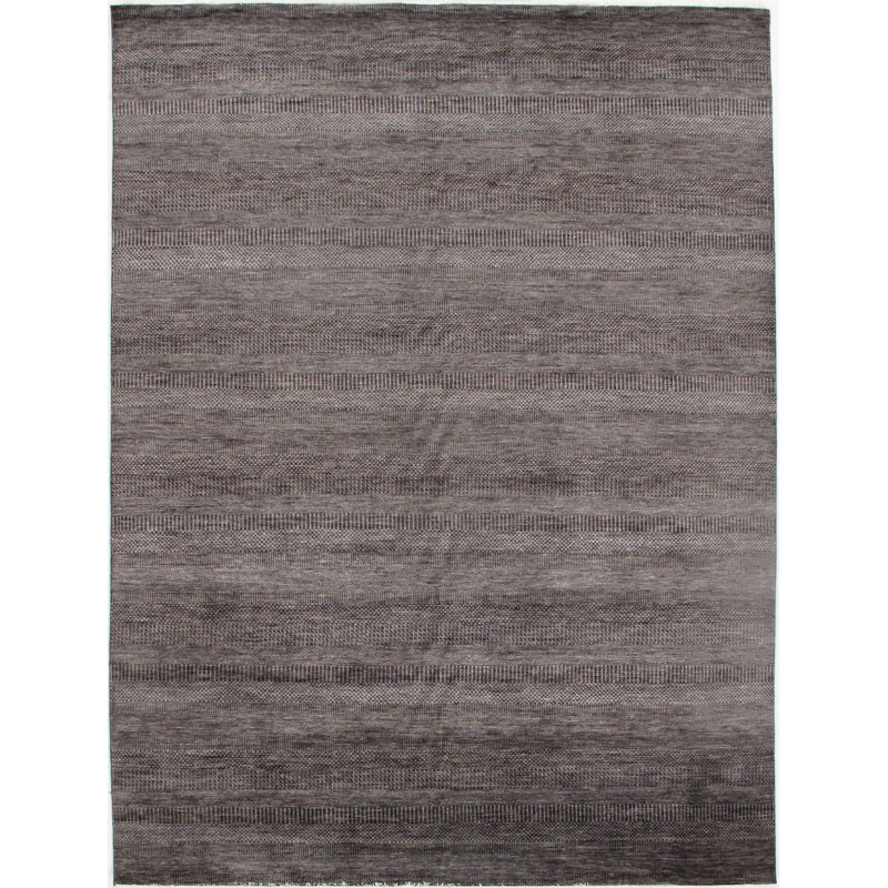 Tapis de zone 9 pi x 12 po noué la à la main one-of-kind
