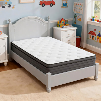 8" 10" 12" Twin Hybrid Mattress in a Box - 7-Zone Support, Reinforced Coils, Breathable, Durable & Quiet, CertiPUR-US Certified Gel Memory Foam, Medium Firm Mattress