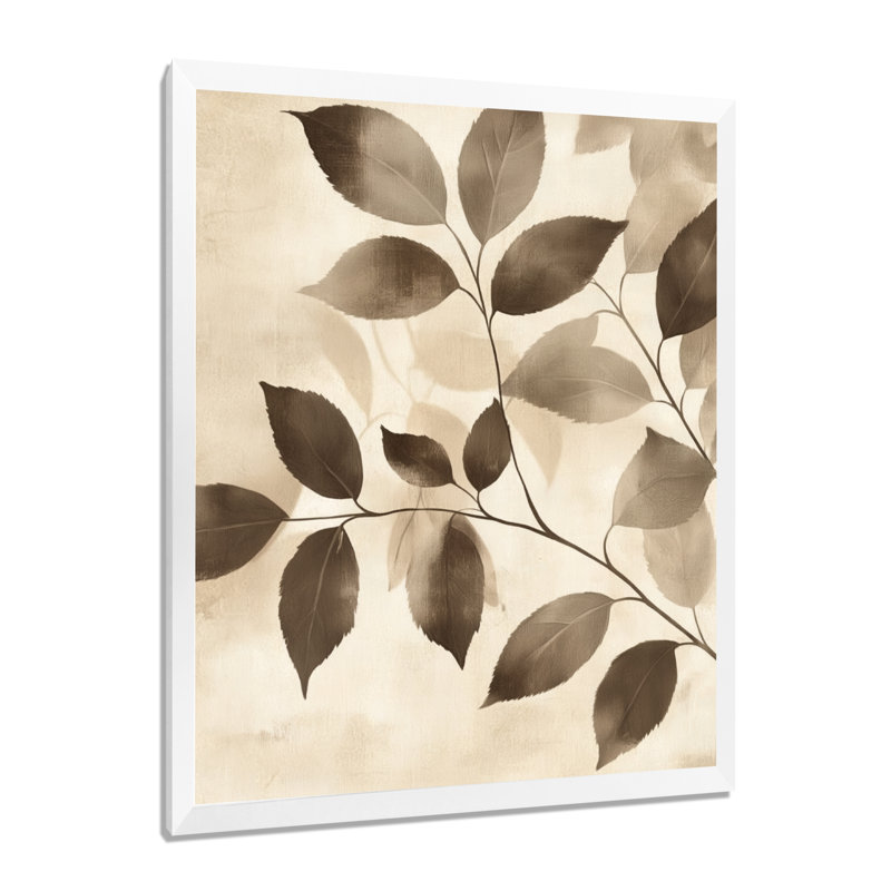 Ria - impressions sur toile florales, H 32 po x l 24 po, Picture Framed, Blanc