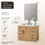 Ensemble de meuble-lavabo simple l 42 po avec miroir Gavino-43441227