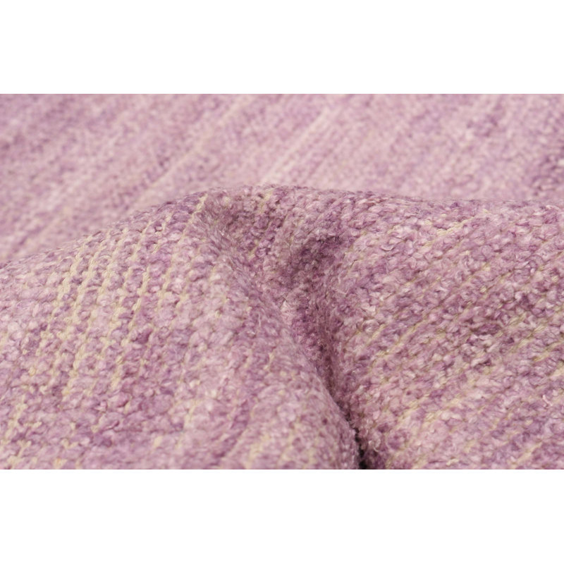 Tapis violet noué à la main unique 11 pi 7 po x 17 pi 6 po Loreto