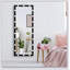 Miroir de salle de bain pleine grandeur de style Hollywood avec lumières DEL pour chambre à coucher et hôtel, grand miroir de plancher à fixer au mur