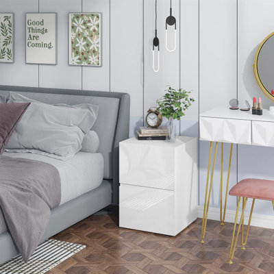 40cm W Bedside Table