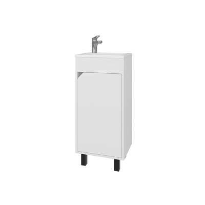 Meuble-lavabo avec lavabo et robinet intégrés