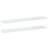 Wall Shelf Set of 2 High Gloss White MDF 31.5 x 3.5 x 1.2 in Modern Floating Shelves-1228015780-1228015776