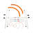 Midlee Plastic Agility Training Equipment with Carrying Case