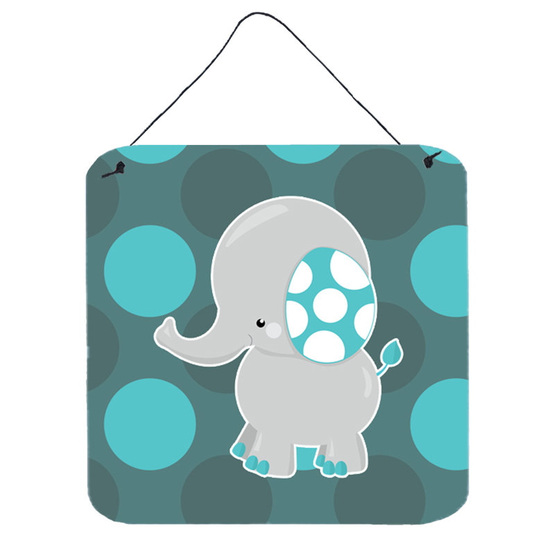 Décoration murale éléphant gris Miguel Polkadot