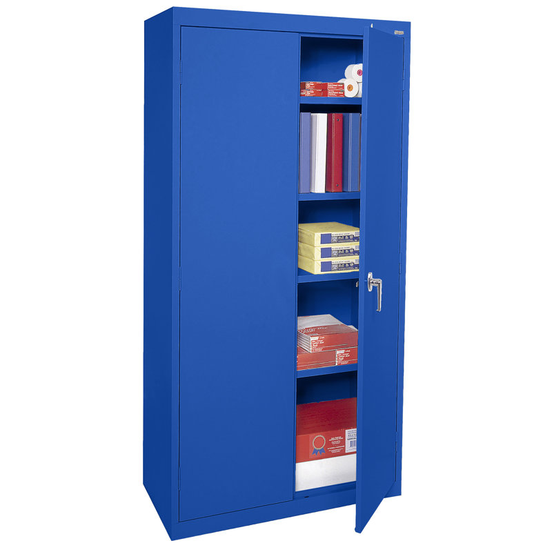 Armoire de rangement simple en acier de calibre 20 (H 36 po x l 36 po x P 24 po), Bleu