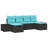 Outdoor Waterproof Storage Sofa Set With Removable Cushions