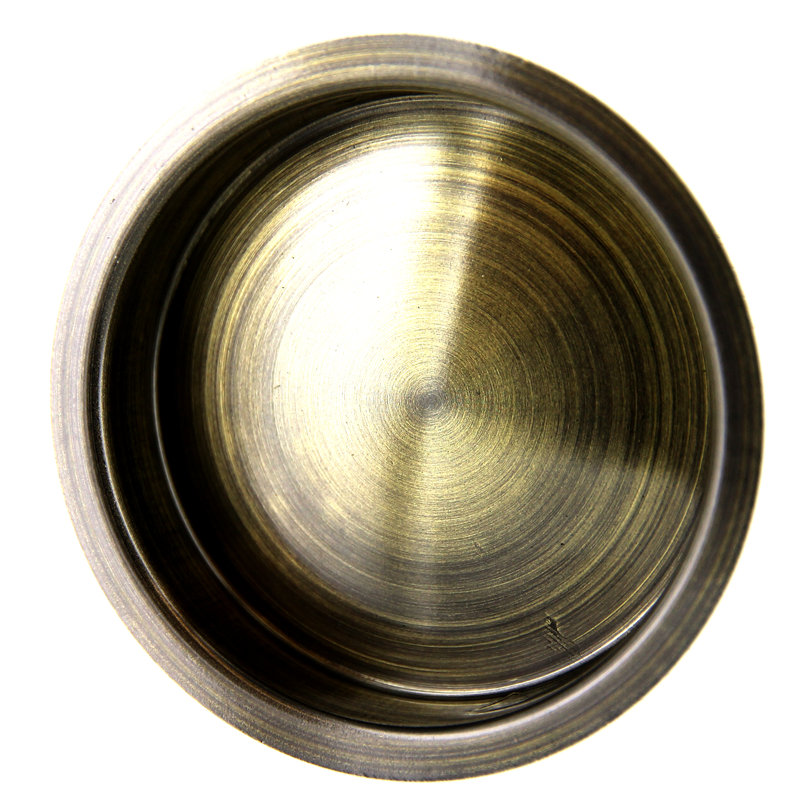 Poignées arrondies pour porte coulissante Ives, Bronze antique
